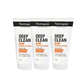 Neutrogena Deep Clean Foaming Cleanser 150g x 3 / 뉴트로지나 딥클린 포밍 클렌저 150g x 3개