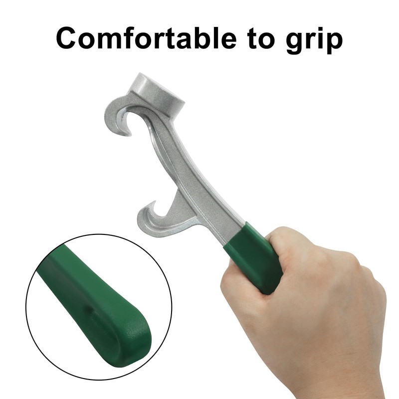 Seimneire 5 Gallon Bucket Lid Opener Tool, Green Handle