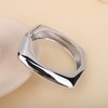 Xerling Chunky Geometric Square Bangle Simple Fashion Wrist Bracelet Women