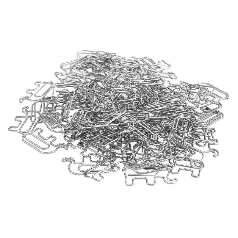 100pcs Paper Clip Cute Elephant Shaped Stainless Steel Paper Clip