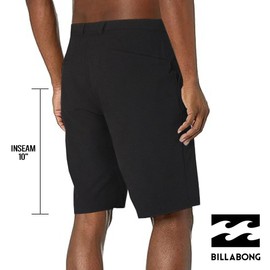 Billabong Big and Tall Shorts for Men – Hybrid Stretch Board Shorts Quick Dry Crossfire Submersible Black