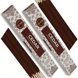 Cedar Incense Sticks - Total 40 Insence-Sticks - Dual Pack of 20 Insense - Inciensos - Inscents - Natural Non Toxic Ingredients - Incents - Incence - Inscense - Insents