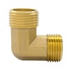 Hooshing 2PCS 3/4" GHT Male to Male Garden Hose Elbow