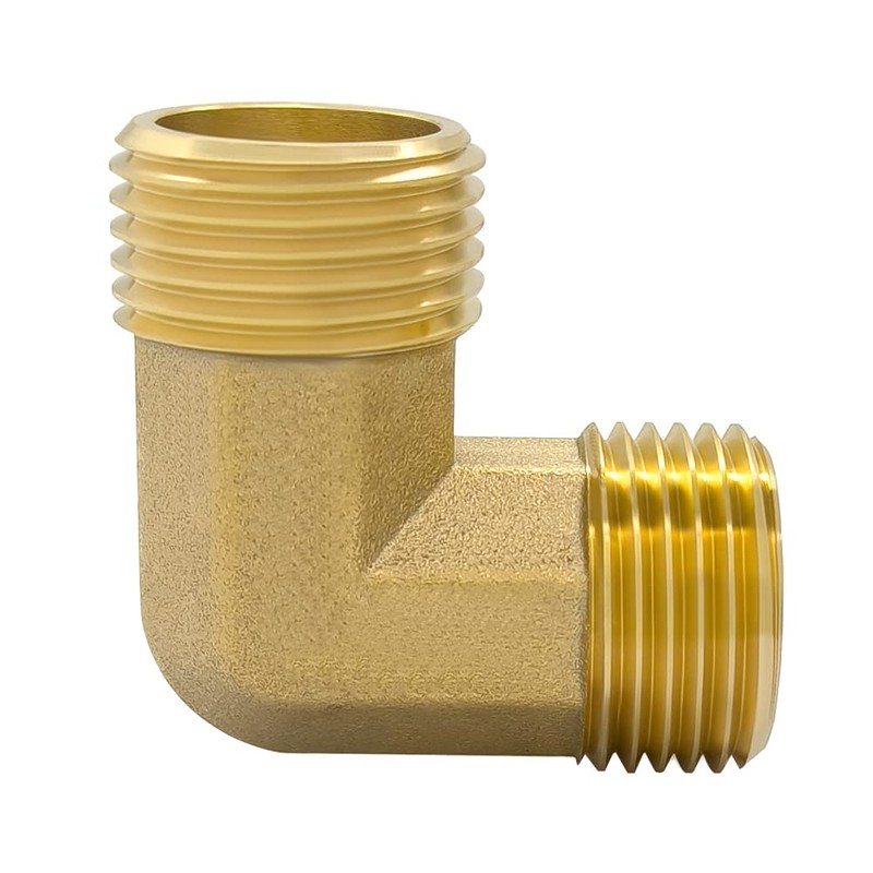 Hooshing 2PCS 3/4" GHT Male to Male Garden Hose Elbow