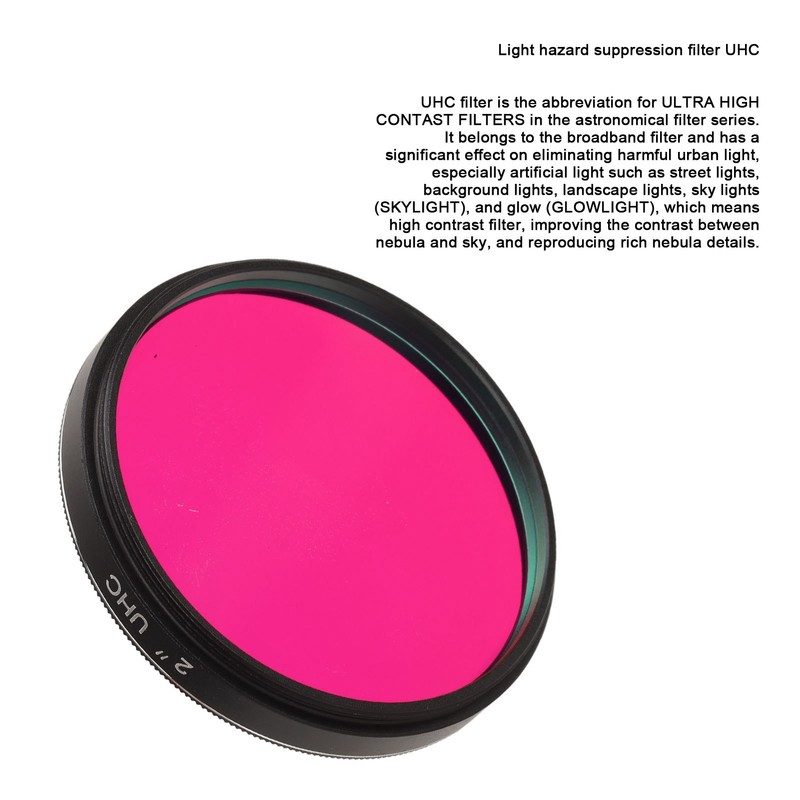 2 Inch UHC Filter Ultra High Contrast Light Pollution Reduction