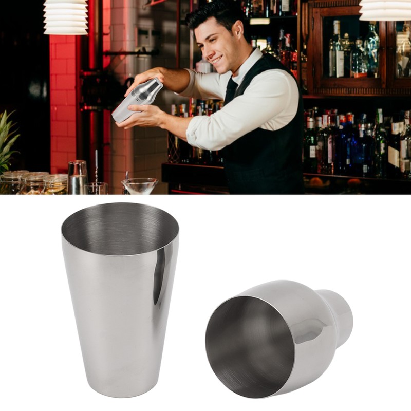 Stainless Steel Drink Shaker French Style 2 Section Martini Mixer
