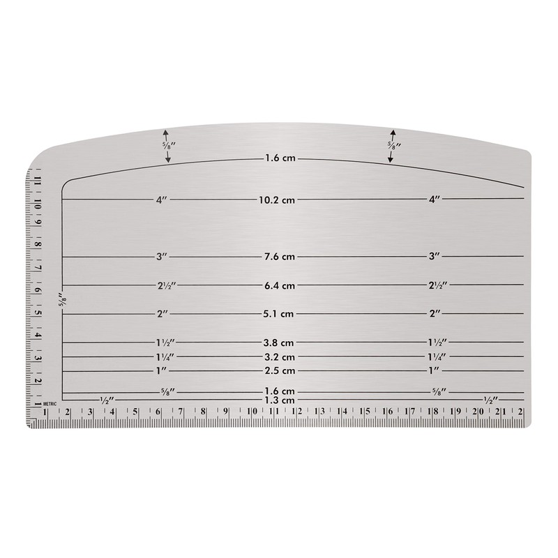 Dritz Ezy Hem Gauge, Nickel with Black Printing