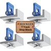 Rockler T Track Stop Kit (4 Pack) - Aluminum T