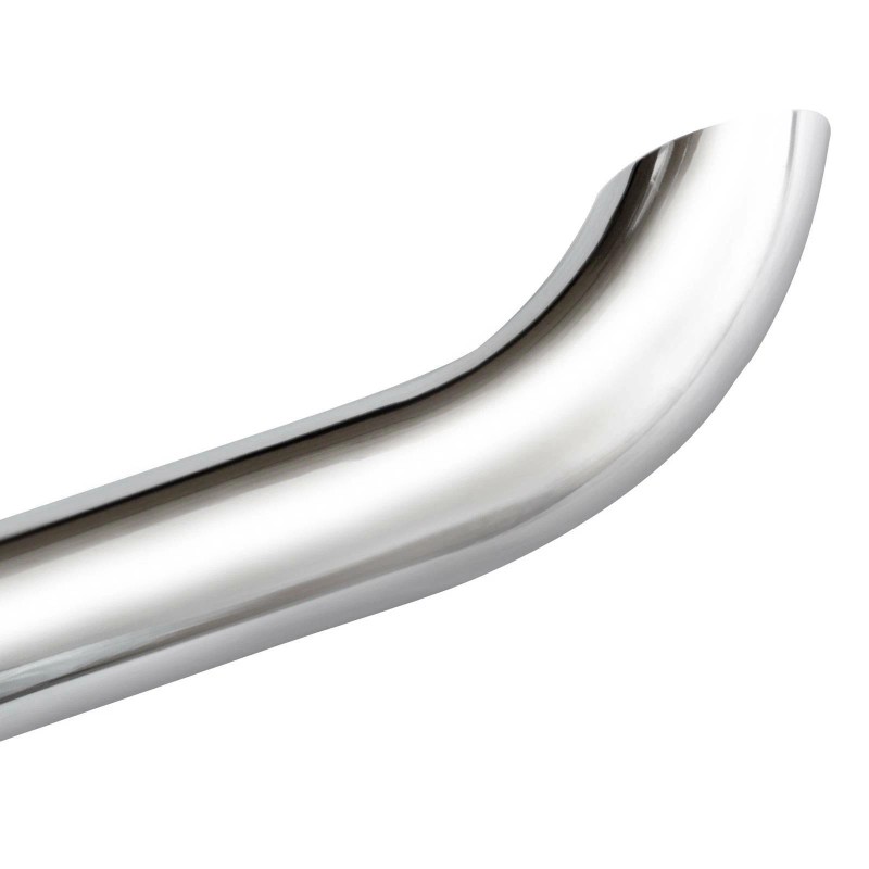 GMRRacing 2PCS Chrome 3"OD x 36" inch Curved Stack Pipe