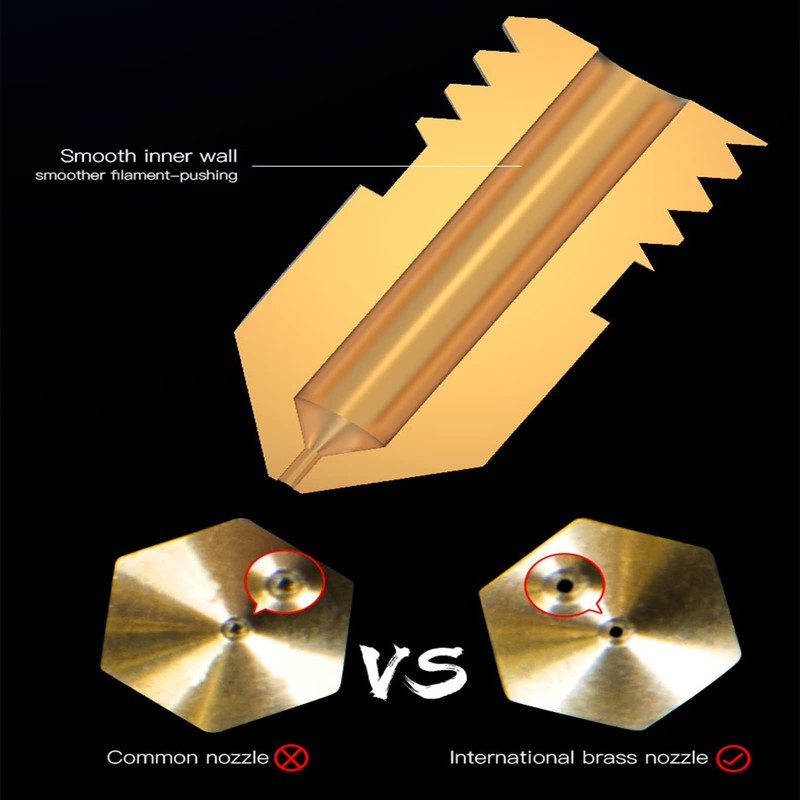 Creality Original 10pcs 0.4mm Nozzle with 5pcs Silicone Sock, for