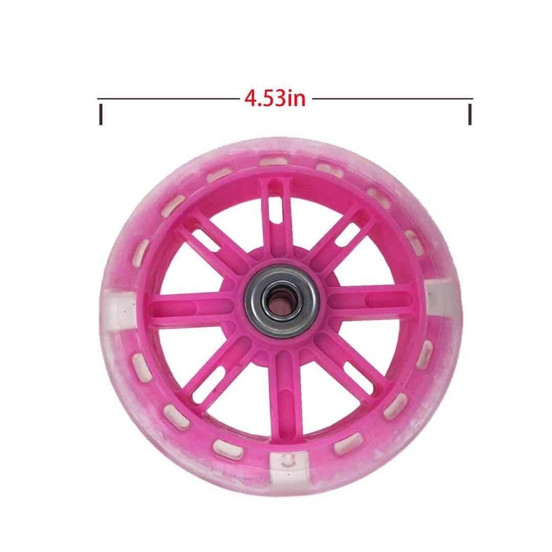 Training Wheels for Bicycle,Flash Mute Wheel Compatible for Bikes of