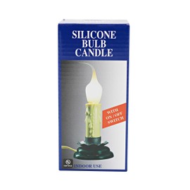 Creative Hobbies 5 Inch Electric Rustic Country Candle Lamp with On/Off Switch, 5 Foot Ivory Cord, Metal Base and 5W Clear Bulb Included (2)