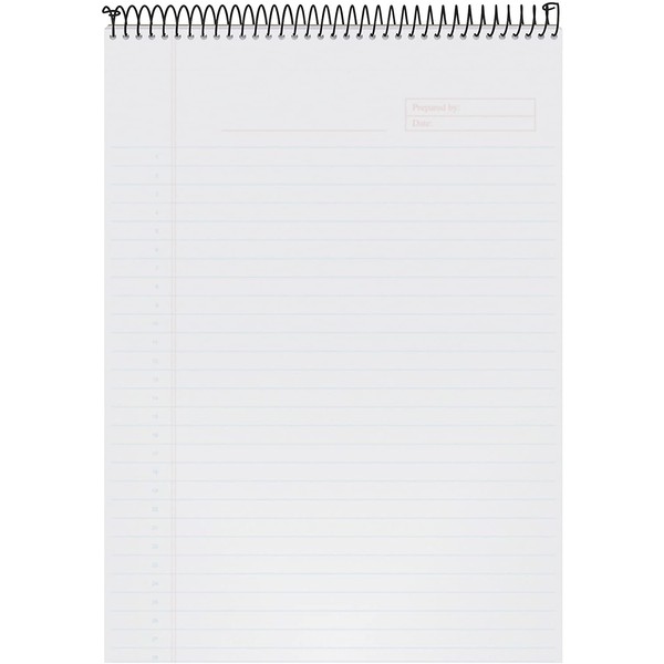 TOPS Docket Gold Project Planner, 8-1/2" x 11-3/4", Top-Wire Bound, Project Rule, Poly Cover, 70 Sheets (99710) - White