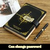 YEKUYEKU Password Notebook, Writing Planner with Combination Lock, With Lock
