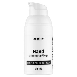 AOXITY Hand Intensive Care - 30 ml - in Hygienic Vacuum Pump Dispenser - 100% Natural Cosmetics