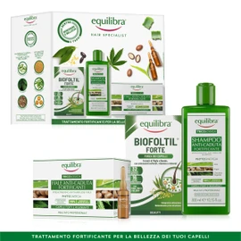 Equilibra Capelli,Cofanetto Hair Specialist,Shampoo Anti-Caduta Fortificante,10 Fiale,Integratore Biofoltil Forte,per Capelli Più Forti e Sani,Confezione Regalo,661.0 millilitro