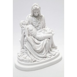 Vittoria Collection 6.5 Inch La Pieta by Michelangelo Mary Jesus Statue Sculpture Figurine Made in Italy