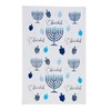 Rite Lite Happy Chanukah Towel with Mosaic Dreidel, Menorah, Happy