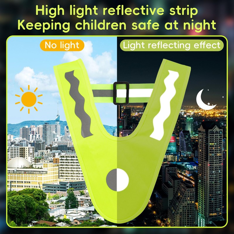 Youkly Pack of 3 Lightweight Children's High Visibility V-Shape Signal