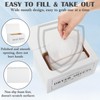 Limbeuuu Farmhouse Dryer Sheet Holder with Lid - Rustic Dryer
