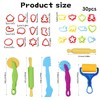 30Pcs Dough Tools for Kids with Animal Molds, Durable Clay