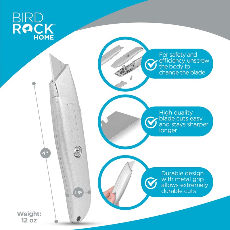 INTERNET'S BEST Premium Utility Knife Set | Retractable Box Cutter
