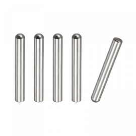 Sourcing Map 8x60mm Dowel Pins, 5pcs 304 Stainless Steel Round Head Flat Chamfered End Bunk Bed Shelf Pegs Support Shelves Fasten Elements
