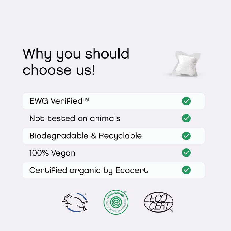 Lavender Laundry Pods by AspenClean, New and Improved Packaging, Zero