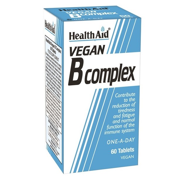Health Aid Vegan B Complex, 60 Tabs
