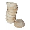 Unbranded 5- 2.5" Natural Wood Bowls Wooden- Kitchen Accessories Toy