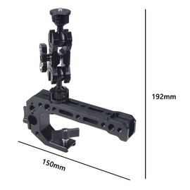 CS PRIORITY 1/4" 20mm Dual Ball Head Magic Arm 3/8" Locating Pin Ball Adapter Bracket for Camera Cage Monitor Top Handle Kit for Photography Accessories (1 4 to 1 4 Set B)