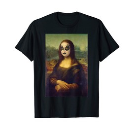 Cool Funny Rocker Mona Lisa classical art meme pop art T-Shirt