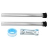 ULTECHNOVO 2pcs Black Weld Cap Magnesium Anode Rods Replacement for
