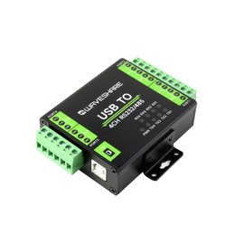 Industrial Isolated USB to RS232/RS485 Converter Adapter, with Original FT4232HL Chip, Supports USB to 4-CH RS232 or USB to 2-CH RS232 + 2-CH RS485, Compatible Linux, Android, Windows 11/10/8.1/8/7
