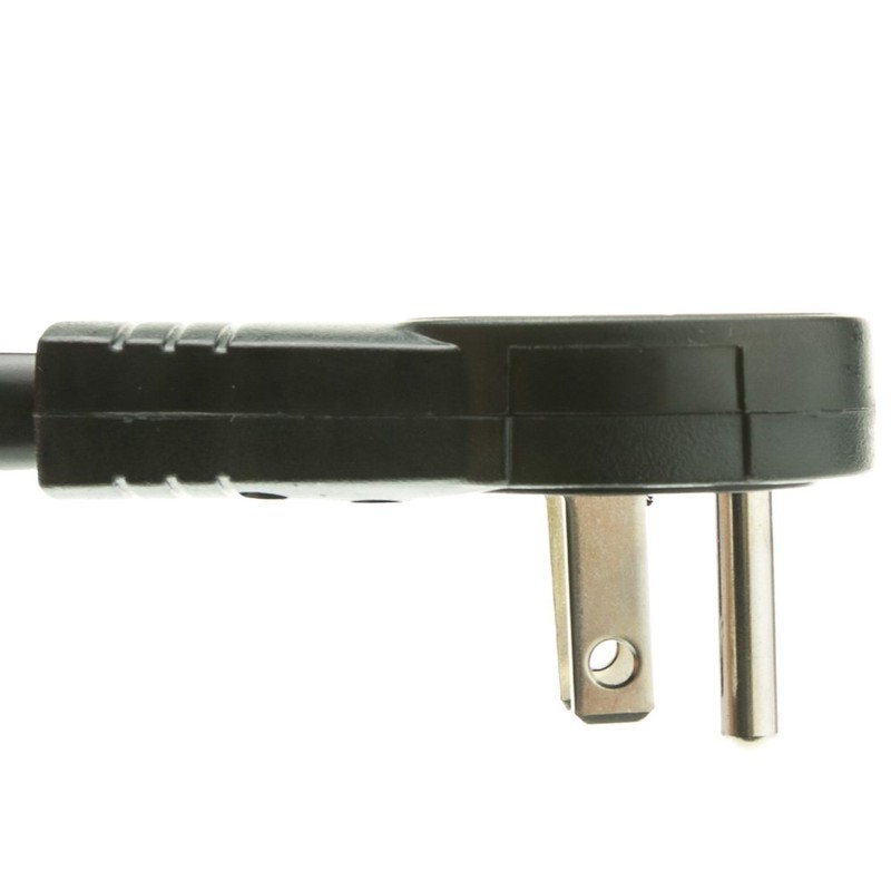 CableWholesale 845-51W1-12204 Flat Rotating Plug, Surge/Modem Protector, 6 Outlet, Black,