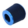 Blue 3" Inlet High Flow Clamp-On Cold Air Intake Filter