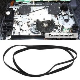 Create idea Pack of 2 Black Rubber Record Straps for Gramophone Turntable Player Straps Turntable Straps Phonograph Replacement Straps 300 mm Folded Length 5 mm Width