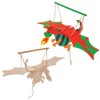 Baker Ross AW568 Dragon Wood Craft Puppets (Pack of 3)