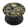 Military Camo Pattern with Skull and Cross-bones