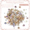 PONABEADIY Faceted Crystal Glass Transparent Beads for Bracelet Making