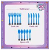 JIJIJUM 121 Pcs Encanto Birthday Party Supplies Tablecloth Plate Fork