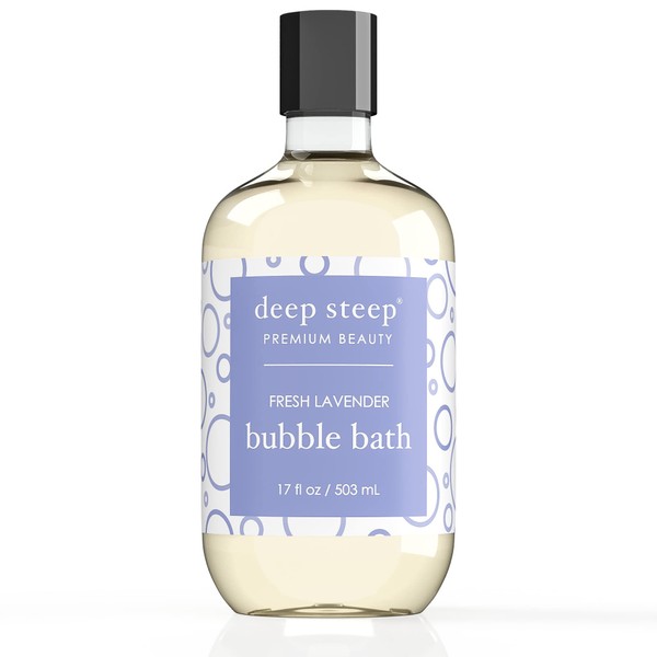 Deep Steep Bubble Bath Fresh Lavender, 17 ounce