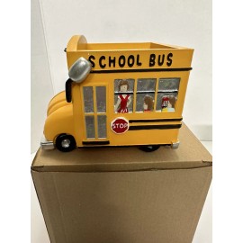 Nancy Pew Cute School Bus Planter - Or Multiply Use