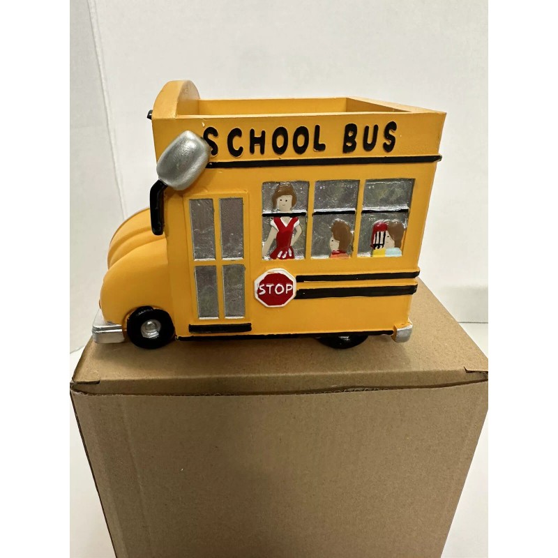 Nancy Pew Cute School Bus Planter - Or Multiply Use