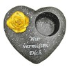 KELOPEST® Grave Ornament Heart in Stylish Stone Look – The
