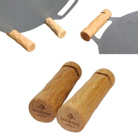 DUCKNOT Grip Stand 33, Design Registered, Multi Griddle Handle Cover, For JHQ, 13.0 inches (33 cm), Handle, Handle, Iron Plate Handle, Handle, Handle, Solid Wood, Made in Japan, Camping, Outdoor
