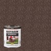 Rust-Oleum 239073-2PK Stops Rust Hammered Finish Paint, Quart, Brown, 2