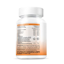 BIO B | Probióticos 25 billones UFC + prebióticos | 30 cápsulas veganas