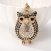 MDFREL Cute Rhinestone Owl Key Ring Owl Crystal Bird Keychain