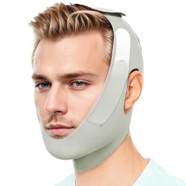 Chin Strap for Sleeping Adjustable Anti Snoring Chin Strap for Men and Women, Reusable Anti Snoring Devices, Comfortable and Breathable Snore Stopper